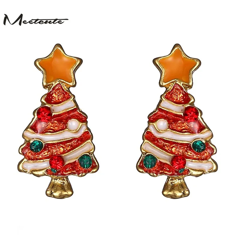 Meetcute Boutique новые модные женские Снеговики милые елки Колокольчик Рождественские