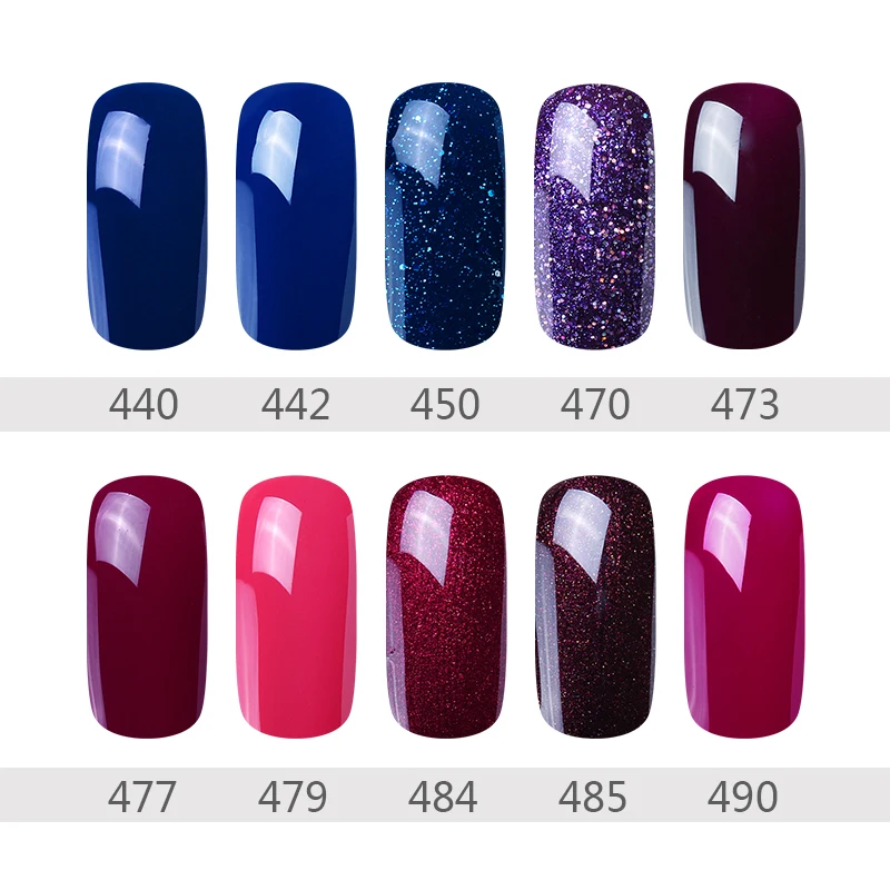 УФ-гель для ногтей HNM 8 мл Чистый Блестящий цвет УФ/светодиодный отмачиваемый