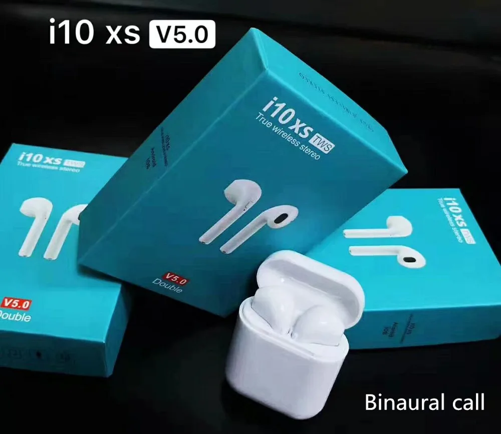 Новые беспроводные Bluetooth 5 0 i10 XS TWS наушники Автоматическое Сопряжение с зарядной