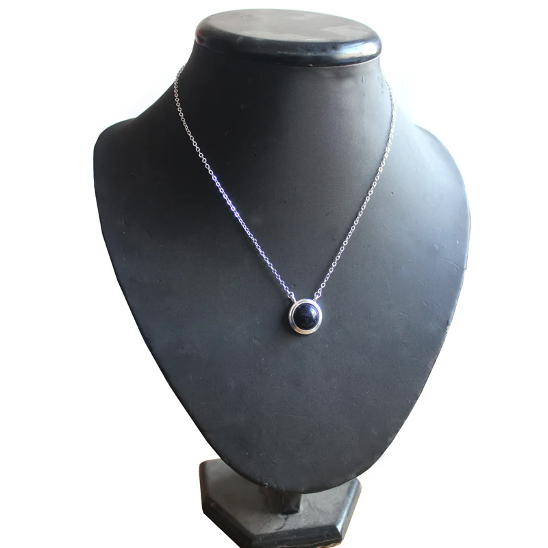 Кабошон по двору кварцевый кулон покрытый голубым песком Кристалл ювелирные