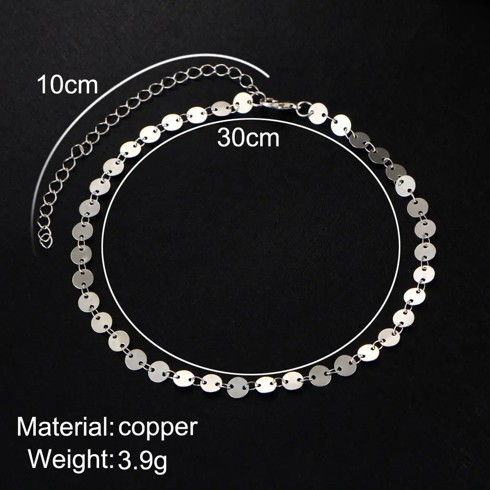 Sangdo Для женщин европейских и американских ретро Медь блестки колье Цепочки