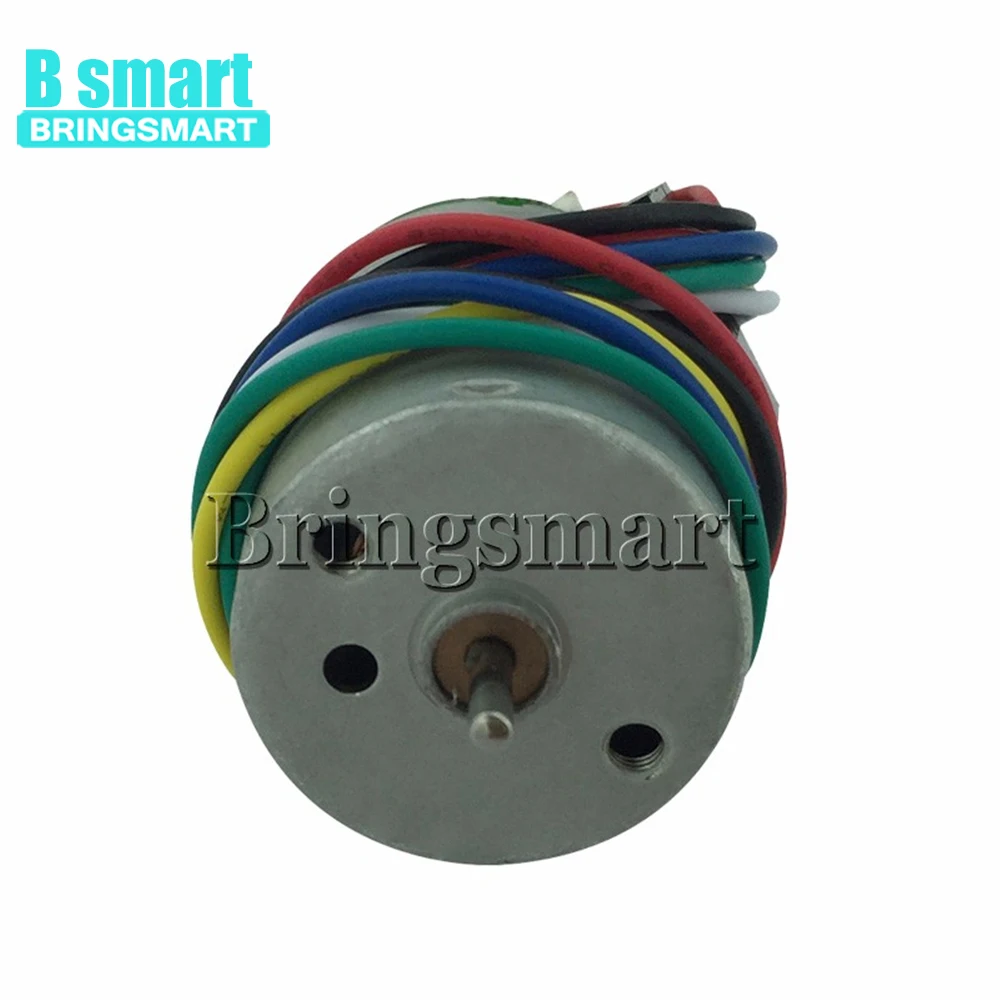 Bringsmart RF371 высокоскоростной энкодер 12 В постоянного тока постоянный магнит мотор 4300 об/мин регулируемая скорость умный автомобиль игрушечный мотор 6 в 24 В