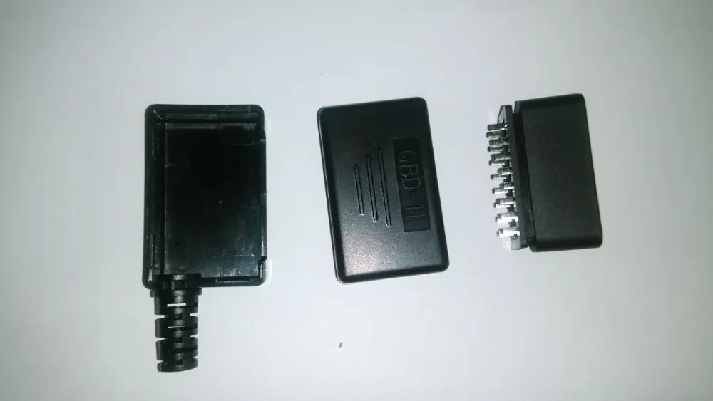 Новинка 2019 акция! Оптовые цены коннектор для разъема OBD2 16pin 90 градусов под прямым
