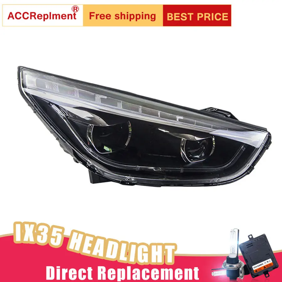 

2Pcs LED Headlights For Hyundai ix35 2013-2015 led car lights Angel eyes xenon HID KIT Fog lights LED Daytime Running Lights