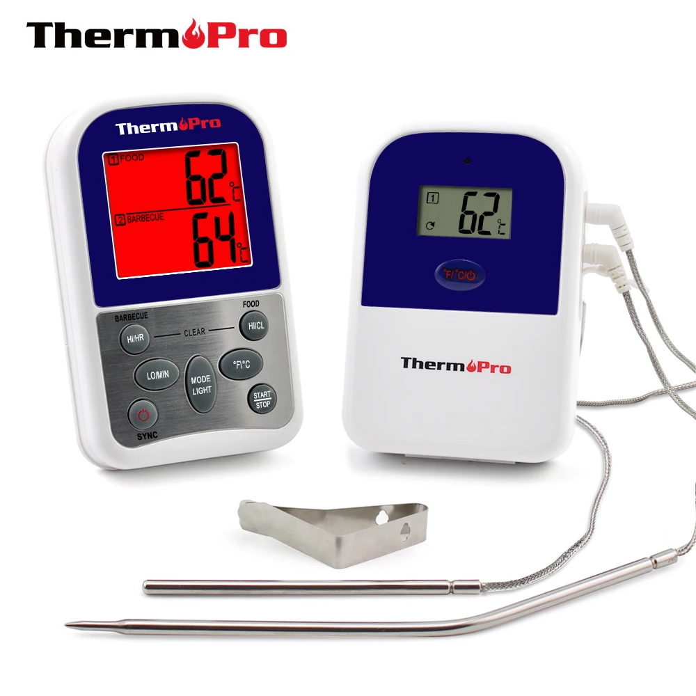 ThermoPro TP 12 Беспроводной удаленного Кухня барбекю коптильни гриль духовка мясо Еда