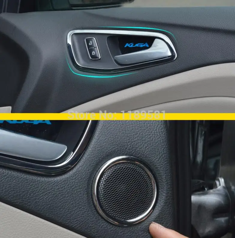 

For Ford Escape Kuga 2013 2014 2015 2016 ABS Chrome Interior Decorations Door Handle Trim