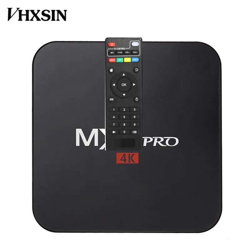 VHXSIN 10 шт. mxq Pro Android 7 1 tv BOX Amlogic S905W 64 бит четырехъядерный wifi 4K H.265 телевизионная