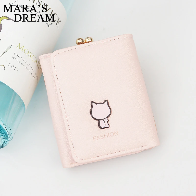 Женские кошельки Mara's Dream 2018 маленькие с кошкой женские новые мини клатч