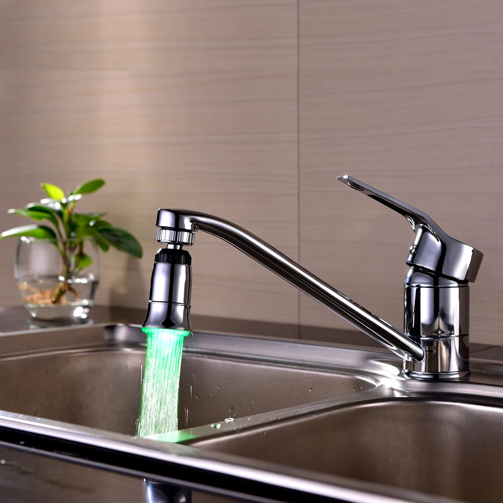 

CY2-8001-B5 ABS 3 Colors Temperature Sensor Led Shower Heads Led Faucet Light Basin Faucet LED Bathroom Faucets Accessories