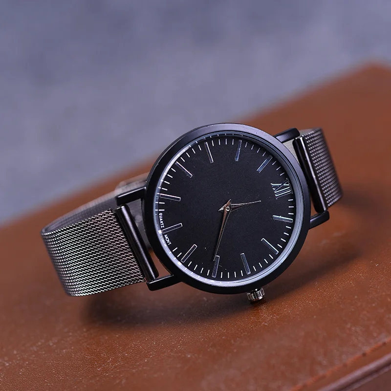 Роскошные Кварцевые часы ведущей марки повседневные мужские черные японские