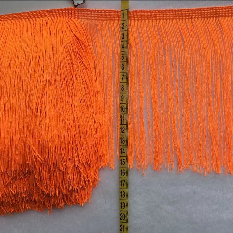 10 Yards/lot 15 Cm Polyester Tassel Fringe Encryption Double Thread Lace Trimming for Latin Dress Curtain Fabric Accessories Diy images - 6