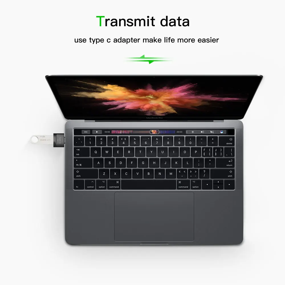 Металлический Адаптер для передачи данных с Type C на USB OTG адаптер 3 1 Для Samsung S8 MacBook