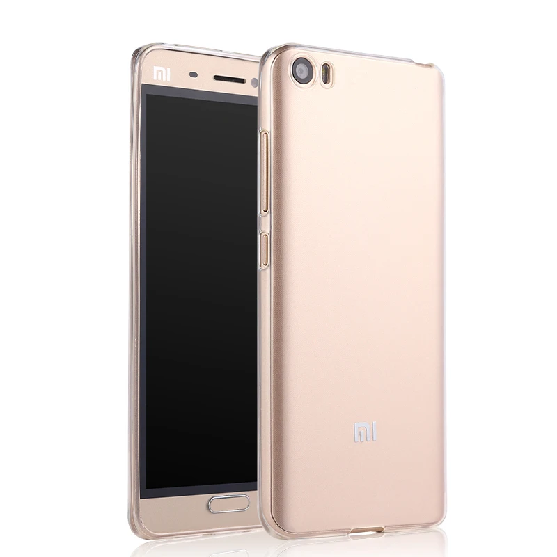 Прозрачный Тонкий силиконовый чехол для Xiaomi mi5 m5 mi 5 ультратонкая задняя крышка с