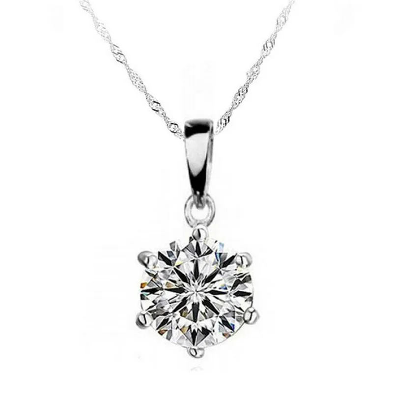 2016 Новый Классический сердце Восемь Стрел Серии Шесть Коготь Циркон Яркий Кулон