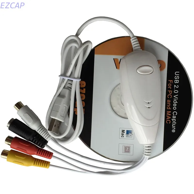 USB Аудио Видео Захват конвертер vhs в DVD захвата карты передача старых ленты ТВ