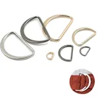 Металлическое D-образное кольцо XUNZHE, 20 шт.лот, 15 мм20 мм25 мм30 мм40 мм50 мм60 мм, пряжки для обуви, сумок, аксессуары для рукоделия, аксессуары для одежды