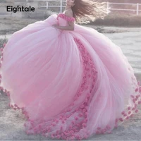 cloud flower rose wedding dresses 2019 long tulle puffy ruffle robe de mariage bridal gown new princess wedding gown