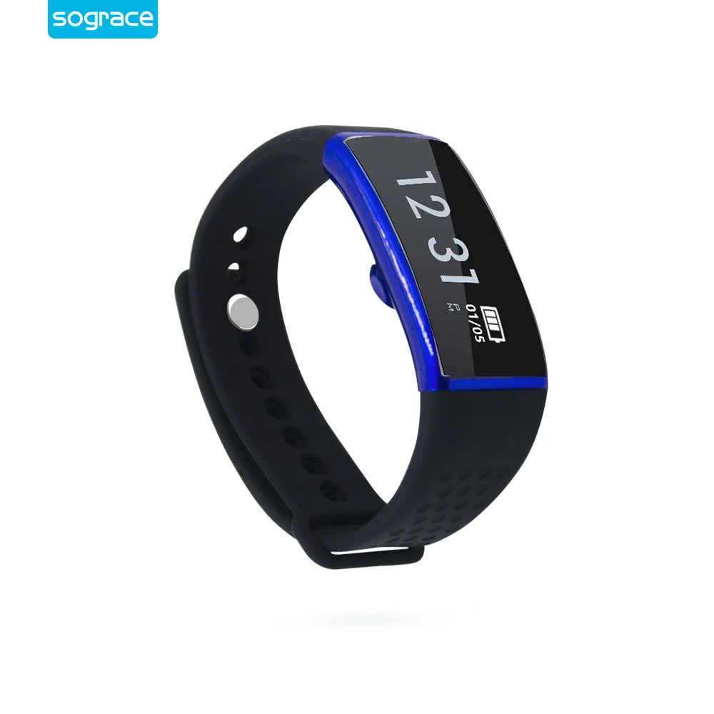 Sograce S08 OLED Smart Bracelet Bluetooth Heart Rate Monitor Alarm Clock Pedometer Weather Forecast Waterproof For Android iOS |