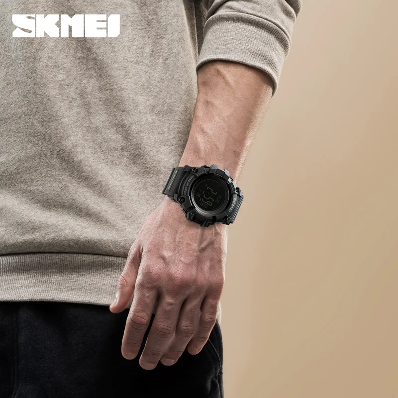 Часы наручные SKMEI мужские с компасом спортивные цифровые обратным отсчетом и