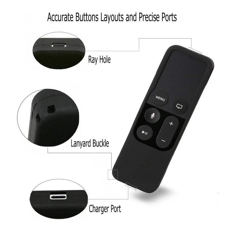 Reusable High-end Remote control 4th Protective Case Silicone Shockproof Waterproof Dust Skin Cover Multicolor For Apple TV4 | Дом и сад