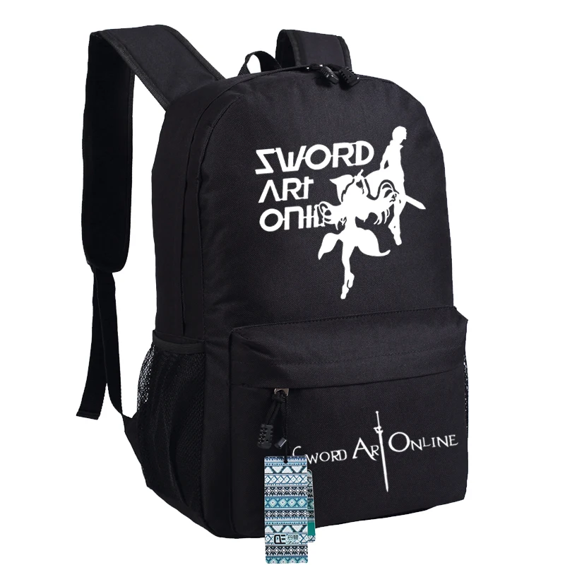Холщовый школьный ранец Sword Art Online для девочек подростков|backpack for teenagers|backpacks teenage