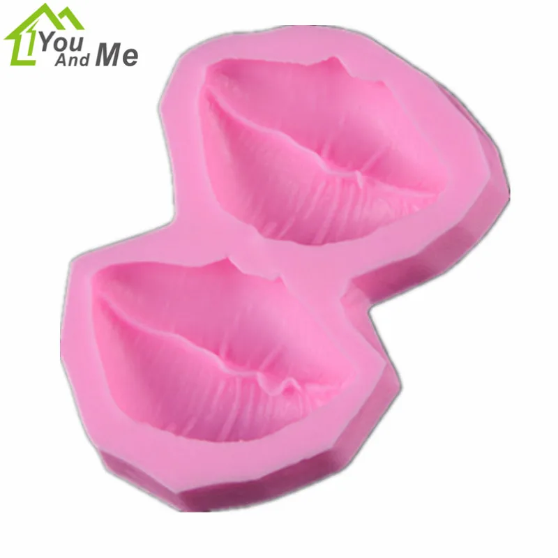

3D Silicone Cute Lips Pattern Fondant Mold DIY Chocolate Cake Decorating Tools New Year Gift Mould Baking Tools