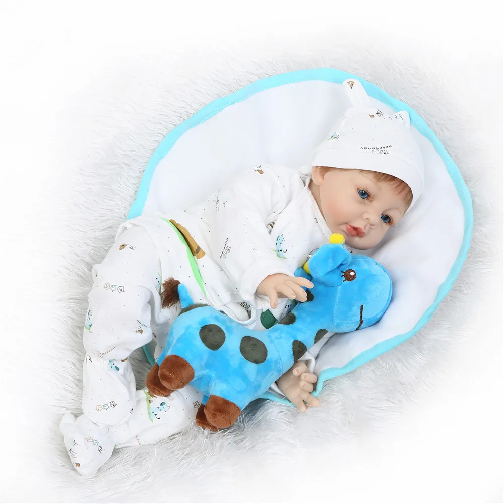 Мягкая силиконовая кукла Reborn 55 см для детей Playmate новорожденных модная Boneca