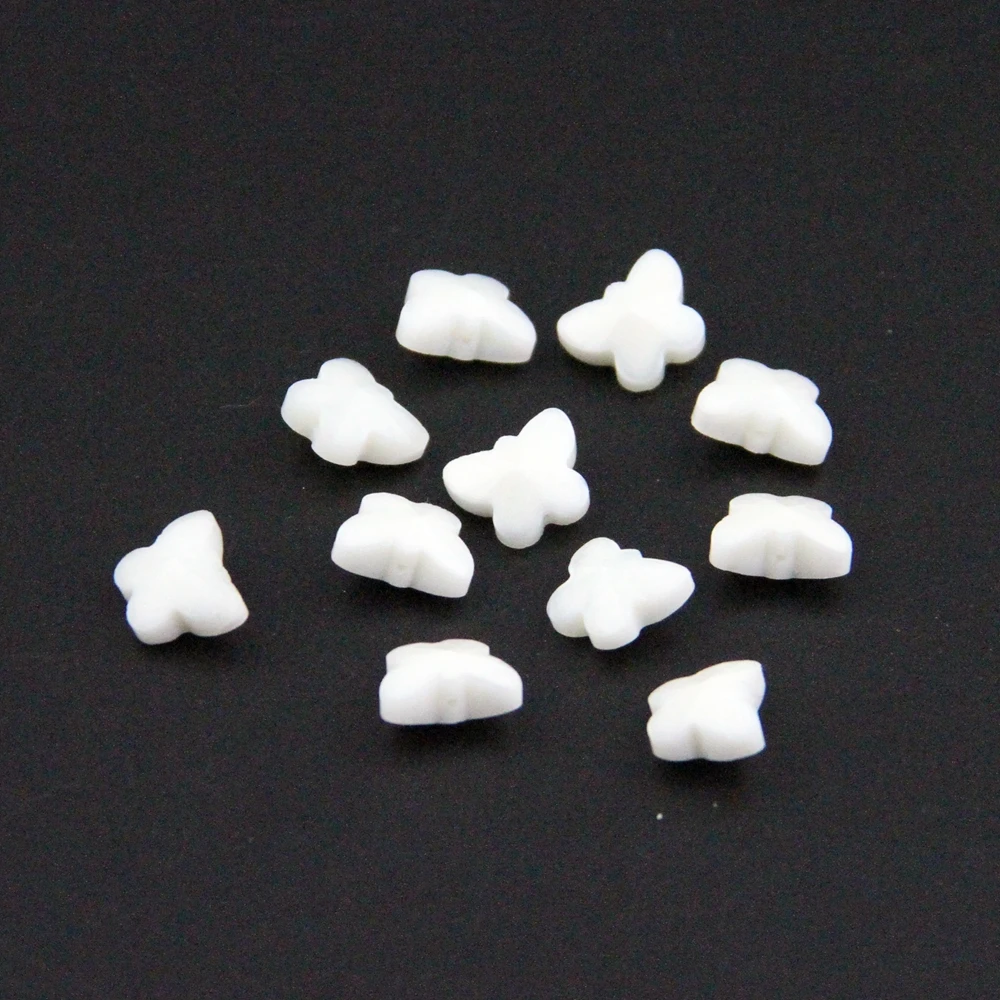 

14mm Charm Crystal Glass Butterfly Bead(1000Pcs/Lot) Opal White Jade Glass Chandelier Crystal Lamp Bead Chain Prism Garland
