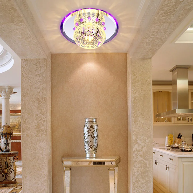 5 Вт Современные светодиодные потолочные лампы для гостиной акриловые