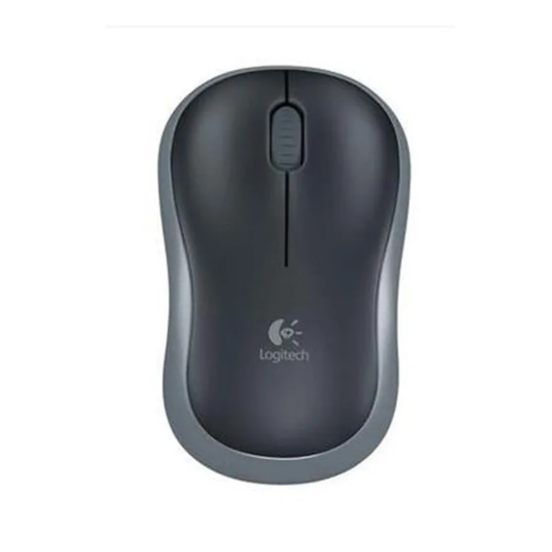 GRAY Оригинальная беспроводная мышь logitech M186 2,4G, оптическая эргономичная беспроводная мышь USB 1000 dpi, обновленная модель M185 в розничной упаковке - Цвет: GRAY