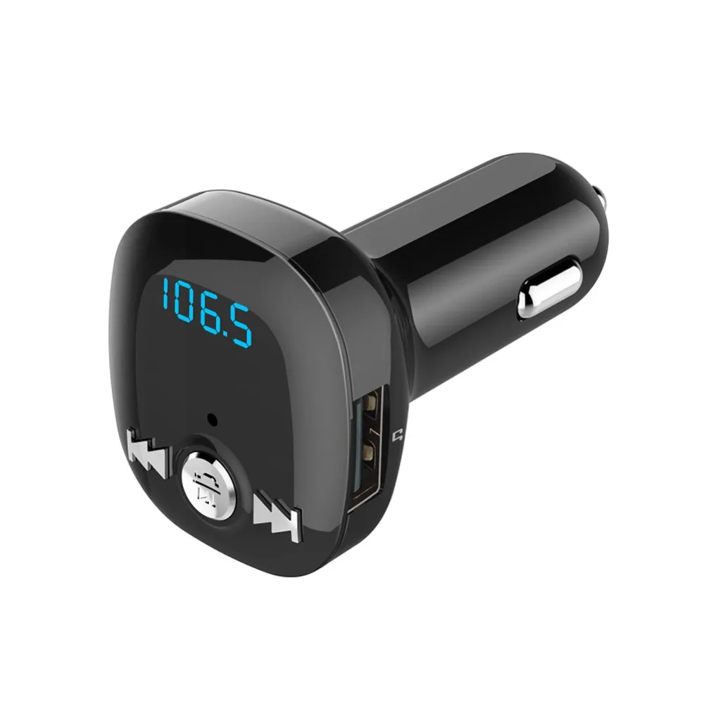 Jilang Bluetooth Handsfree FM передатчик автомобильный комплект аудио mp3-плеер с 2.4A двойной USB