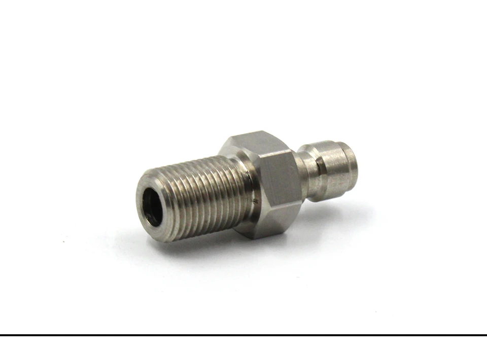 QUPB PCP Пейнтбол 8 мм быстрая муфта вилка из нержавеющей стали 1/8 ''BSPP Мужской PTP009