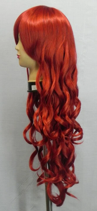 505 +++ новый длинные волнистые темно парик женщины красный косплей|wig women|wig bunwigs for