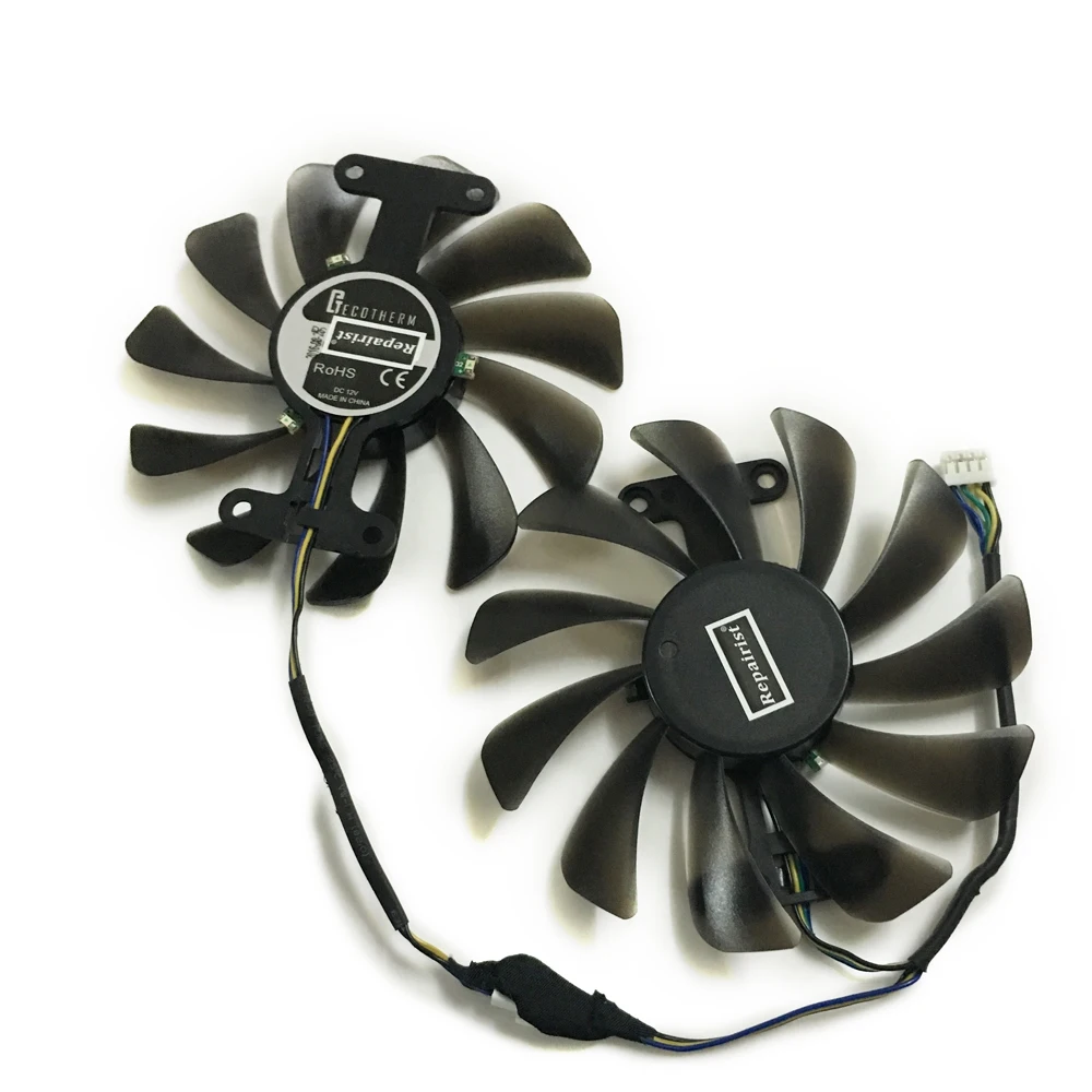 2 шт./компл. Эльза GTX 1070 1080 GPU видео карты cooler VGA вентилятор для GeForce GTX1070 8 Гб GLADIAC