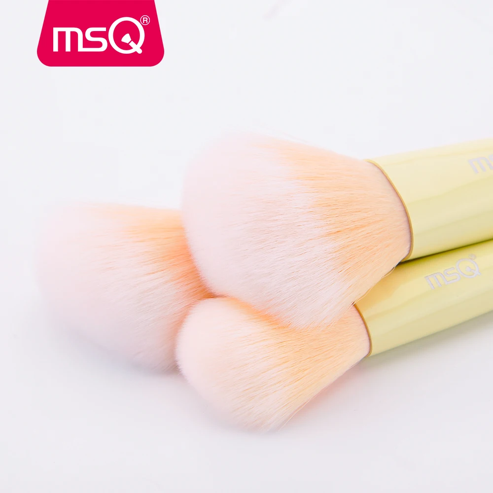 MSQ 12 шт. набор кистей для макияжа pincel пудра для макияжа основа для макияжа Тени для век кисти для макияжа бамбуковая пластиковая ручка синтетических волос