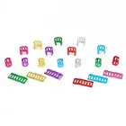 Бусины для волос регулируемые, алюминиевые, 8x9 мм, 50 шт.лот, кольца для косичек