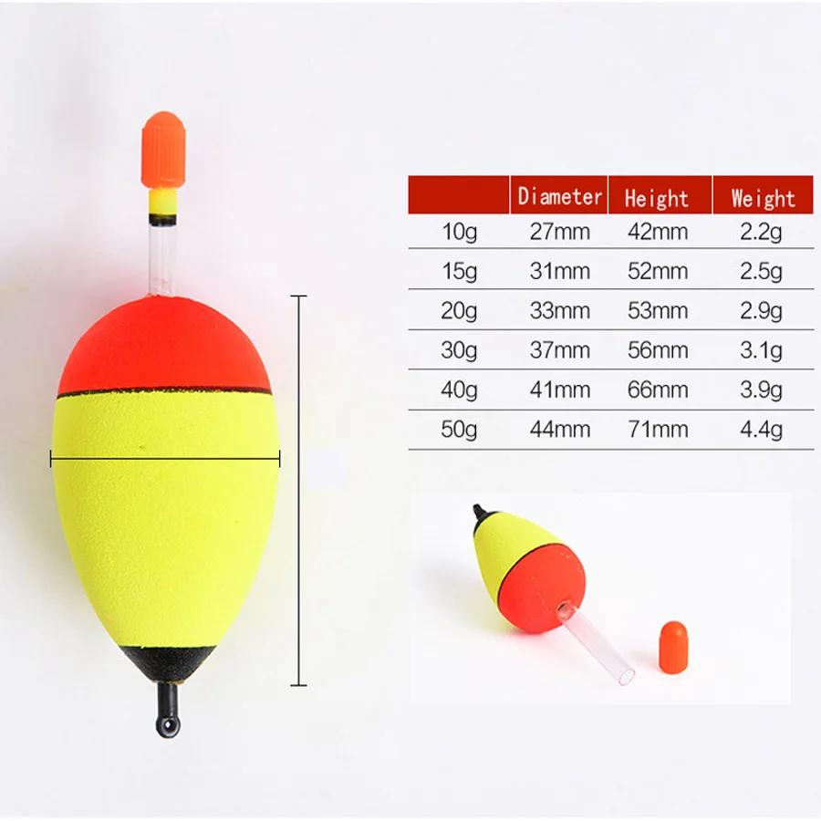 Набор рыболовных поплавков из ЭВА 10 шт./лот 50 г|Поплавки для рыбалки| |