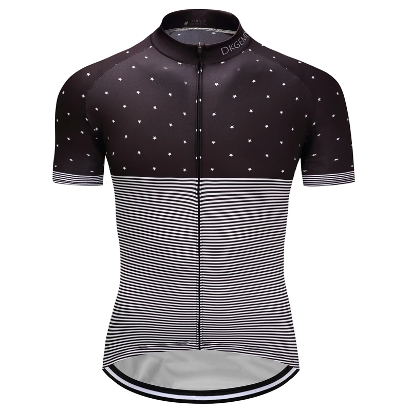 

Cycling Jerseys Men's Short Sleeves Sports Racing Jersey Sportswear Clothes round stripe pattern Spring Summer Autumn Shirt Tops