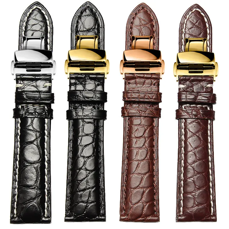 Ремешок из натуральной кожи аллигатора для часов Tissot мужские и женские наручные