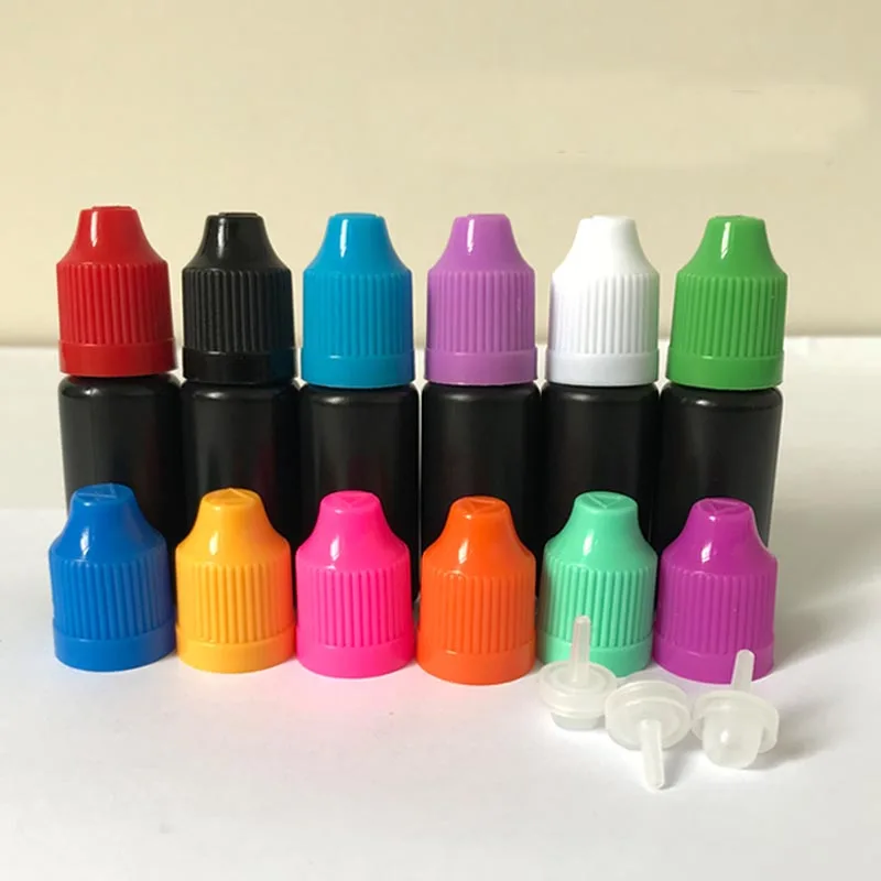 Черная пластиковая бутылка для жидкости электронных сигарет LDPE 10