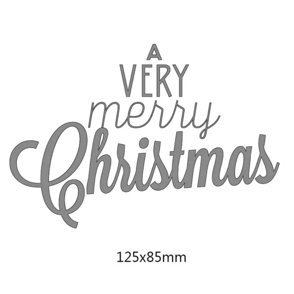 Новинка 2018 металлические Вырубные штампы с надписью &quotmerry Christmas&quot товары для