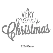 Новинка 2018 металлические Вырубные штампы с надписью &quotmerry