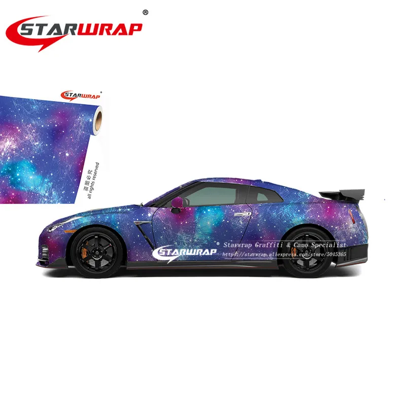 Starwrap Galaxy виниловый автомобильный Стайлинг Граффити стикер звездное небо