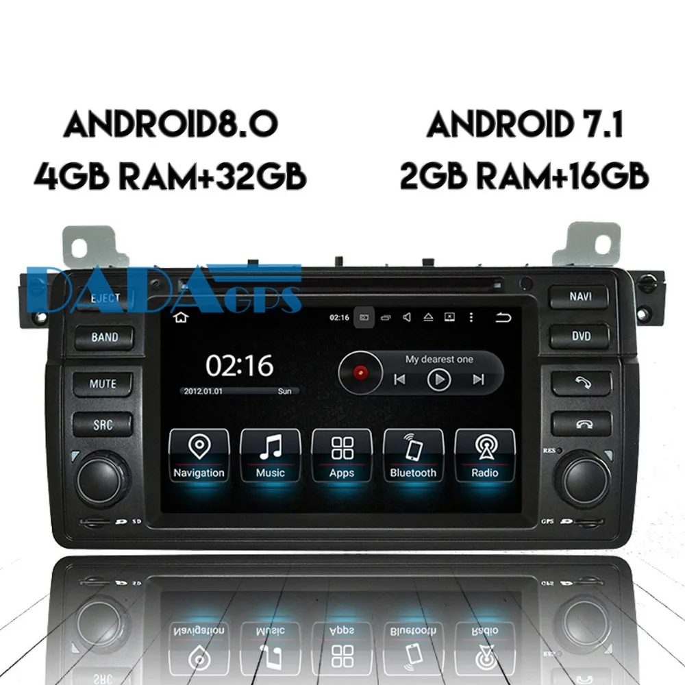Автомагнитола на Android 8 0 7 1 DVD плеер GPS навигация головное устройство для BMW E46 1998 2005
