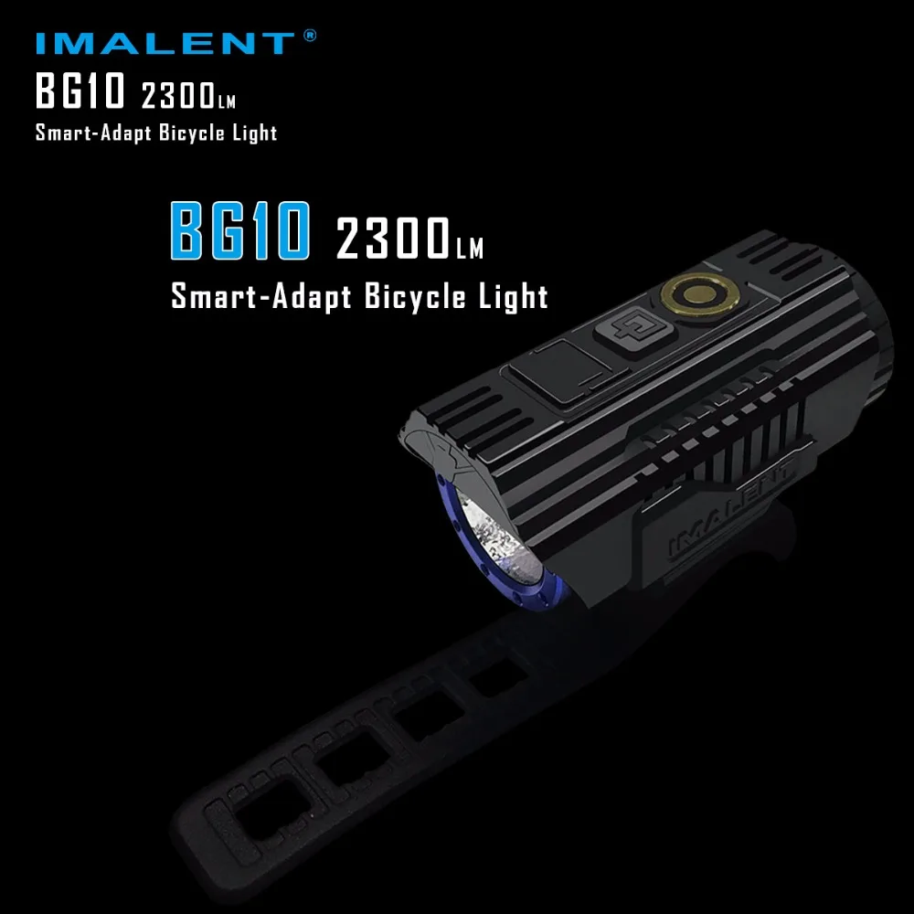 Imalent BG10 светодиодный светильник-вспышка с зарядкой от usb, велосипедный светильник CREE XHP50 2300LM, светодиодный S O светодиодный экран, водонепроницаемый велосипедный светильник+ аккумулятор 26350