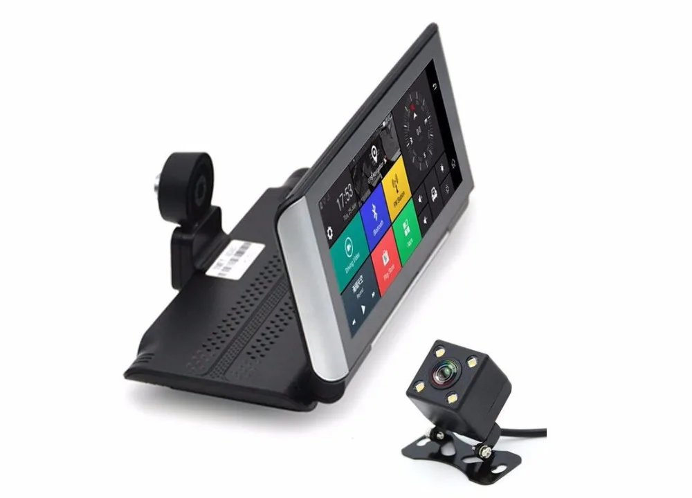 5 0 автомобильный Android навигатор DVR Запись вождения двойной объектив камера