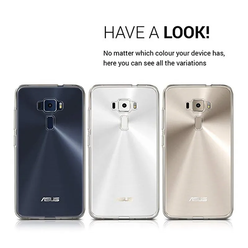 Anti-Knock Soft Transparent TPU Mobile Phone Case For Asus Zenfone 3 ZE520KL Cover Crystal Clear Back Shell |