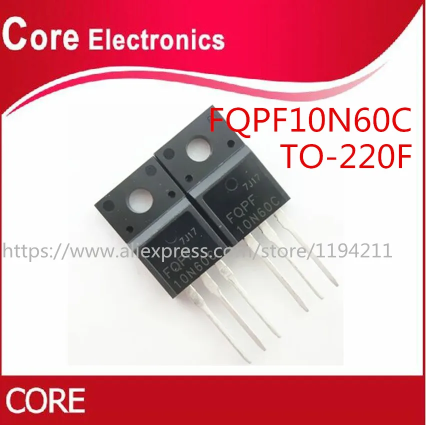 100 шт./лот FQPF10N60C 10N60C 10N60 TO 220F NEW|Транзисторы| |