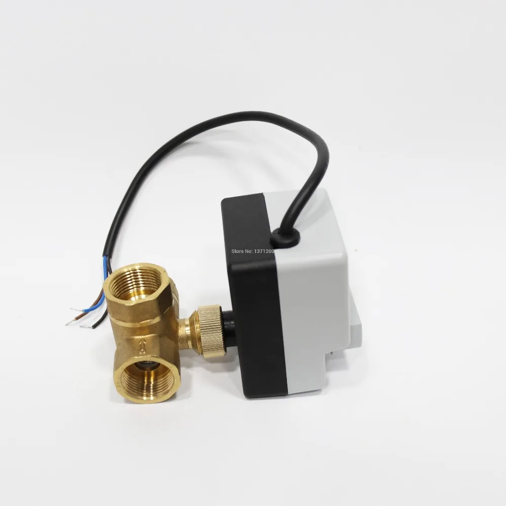 AC220V DN15(G 1/") до DN 50(G 2") 2 way 3 провода латунный моторизованный шаровой клапан/Электродвигатель Привода с функцией ручного переключателя