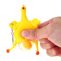 cute toys chicken egg laying hens stress relief toy for children audlt tricky funny gadgets toys squeeze ball party gifts favors